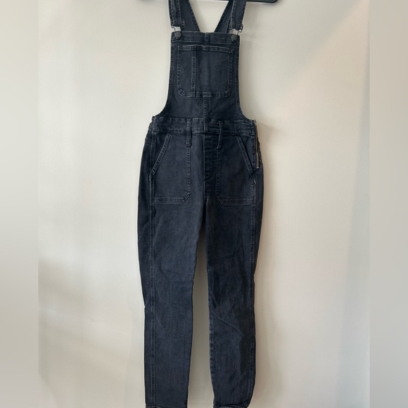 Madewell Lunar Wash Skinny Overalls - Picture 4 of 9